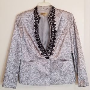 Silver and Brocade Kasper Jacket and Shell